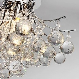Lysekrone moderne krystal 3 lys