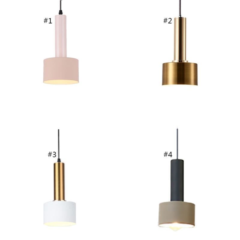 Moderne Simpel Pendel Lys Cylinder Form Lampe Aluminium Belysning Lys