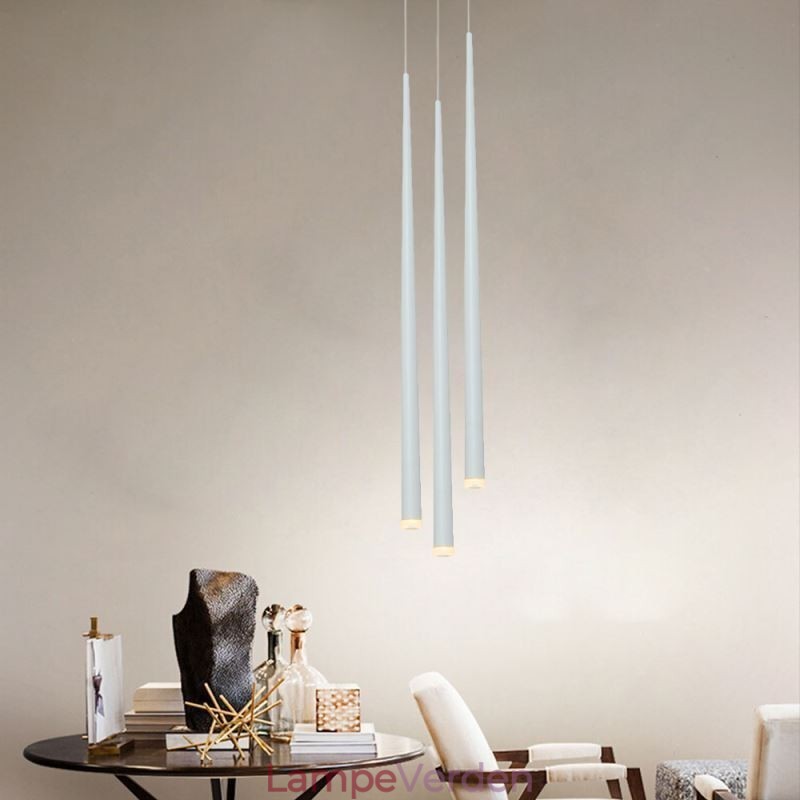 Moderne Simpel Pendel Lys Cylinder Form Belysning Meteor Regn Lampe Lys