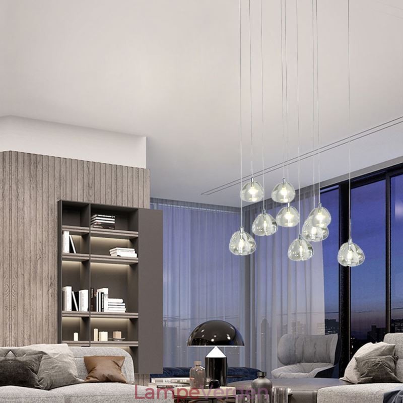 Moderne pendant lys krystal lysekrone lys hjemmebelysning lampe