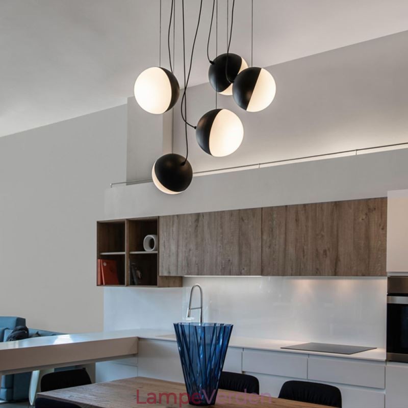 Nordic Cluster Pendel Light Creative Circle Shape Lampebelysning