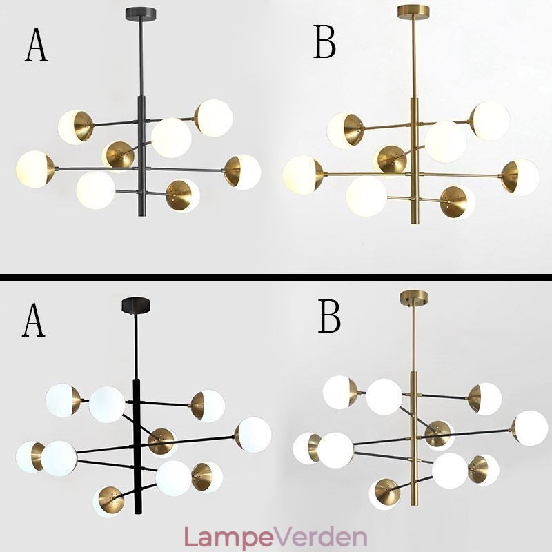 Moderne pendellampe Magic Bean Sputnik lysekrone