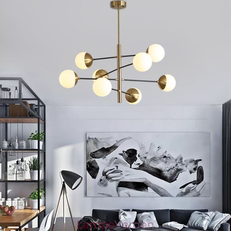 Moderne pendellampe Magic Bean Sputnik lysekrone