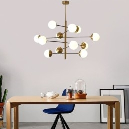 Moderne pendellampe Magic Bean Sputnik lysekrone