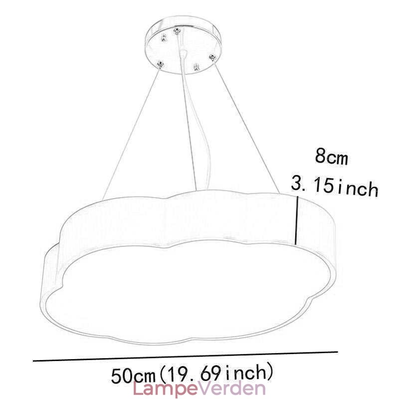 Pendel Moderne Simple Cloud Lampe Kreativ tegneseriebelysningslys