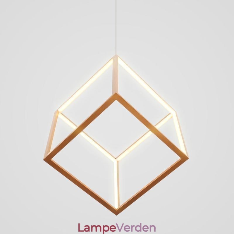 Postmoderne Pendel Geometrisk Guld hængende Lys