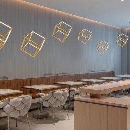 Postmoderne Pendel Geometrisk Guld hængende Lys