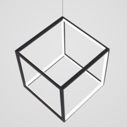 Sort pendel geometrisk kubebelysning LBY18069