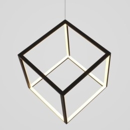 Sort pendel geometrisk kubebelysning LBY18069