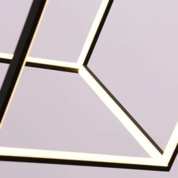 Sort pendel geometrisk kubebelysning LBY18069