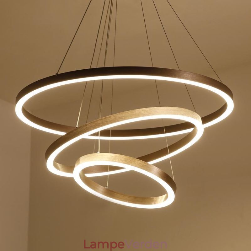 Pendel Drawing Craft 3 Ringe Lampe 80+60+40cm