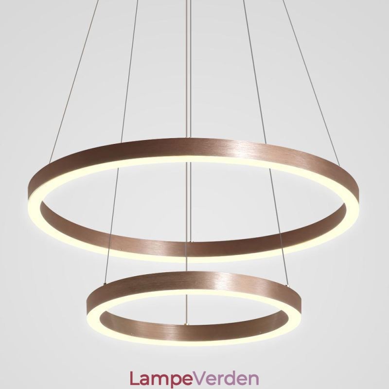 Pendel Drawing Craft 2 Ringe Lampe 60+40cm