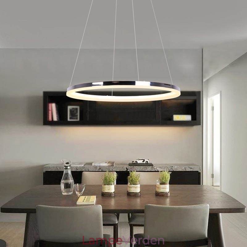 Moderne Pendel Akryl Cirkel Lampe 40cm