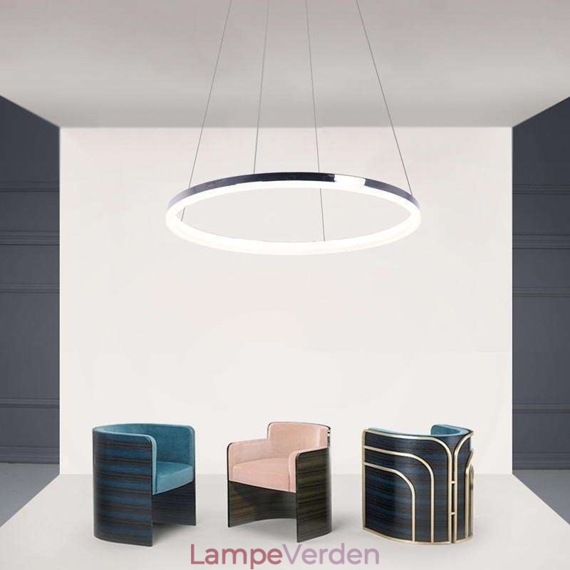 Moderne Pendel Akryl Cirkel Lampe 40cm