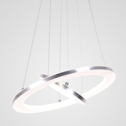 Moderne Pendel Akryl 2 Ringe Lampe 40+20cm
