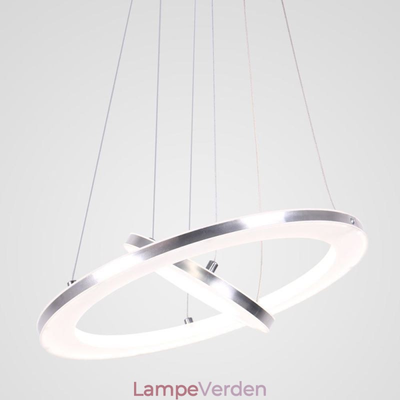 Moderne Pendel Akryl 2 Ringe Lampe 40+20cm