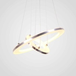 Moderne Pendel Akryl 2 Ringe Lampe 40+20cm
