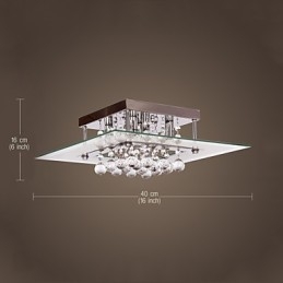 Loftslampe Moderne Krystal Living 5 Lys