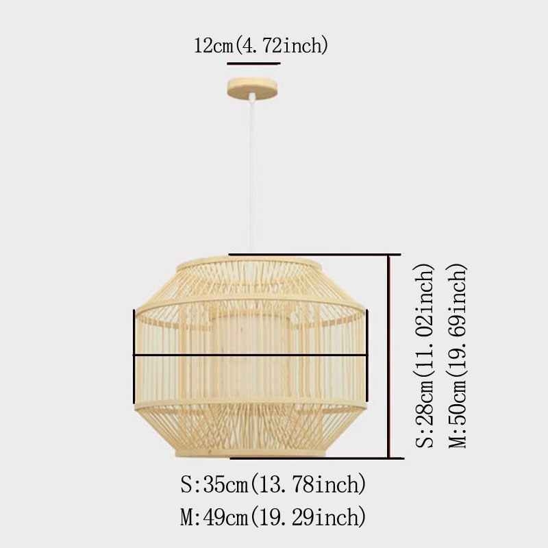 Lantern Bambus Pendel Light Creative Japanese Pendel Light