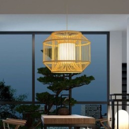 Lantern Bambus Pendel Light Creative Japanese Pendel Light