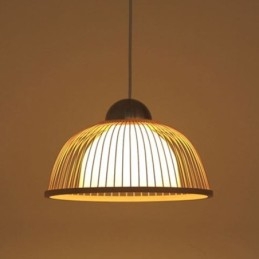 Moderne enkel nedadgående pendant Light Special Bambus Pendel Light Bedside Lighting