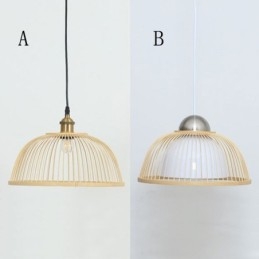 Moderne enkel nedadgående pendant Light Special Bambus Pendel Light Bedside Lighting