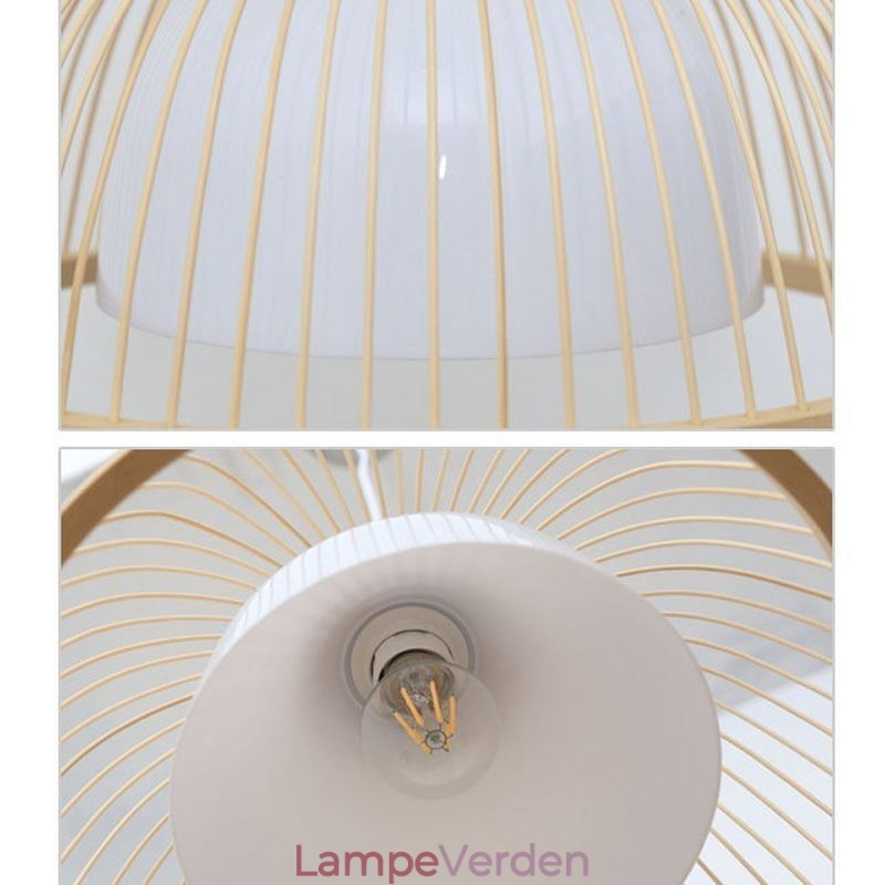 Moderne enkel nedadgående pendant Light Special Bambus Pendel Light Bedside Lighting