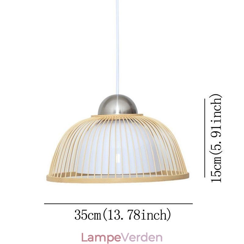 Moderne enkel nedadgående pendant Light Special Bambus Pendel Light Bedside Lighting
