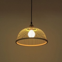 Moderne enkel nedadgående pendant Light Special Bambus Pendel Light Bedside Lighting