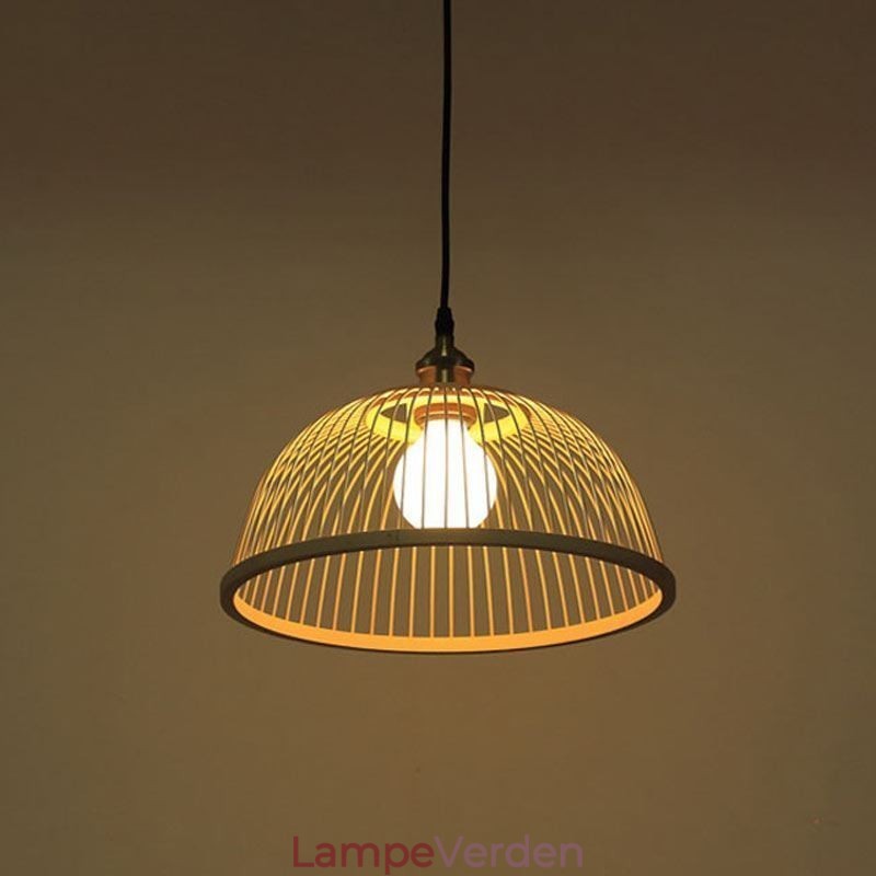 Moderne enkel nedadgående pendant Light Special Bambus Pendel Light Bedside Lighting