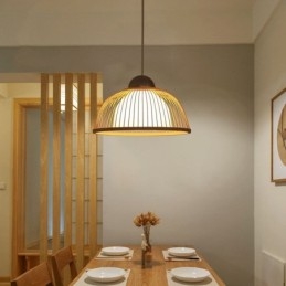 Moderne enkel nedadgående pendant Light Special Bambus Pendel Light Bedside Lighting