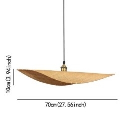 Creative Leaf Pendel Light Moderne Bambus Pendel Light Tearoom Lighting