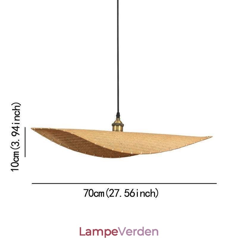 Creative Leaf Pendel Light Moderne Bambus Pendel Light Tearoom Lighting