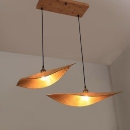 Creative Leaf Pendel Light Moderne Bambus Pendel Light Tearoom Lighting
