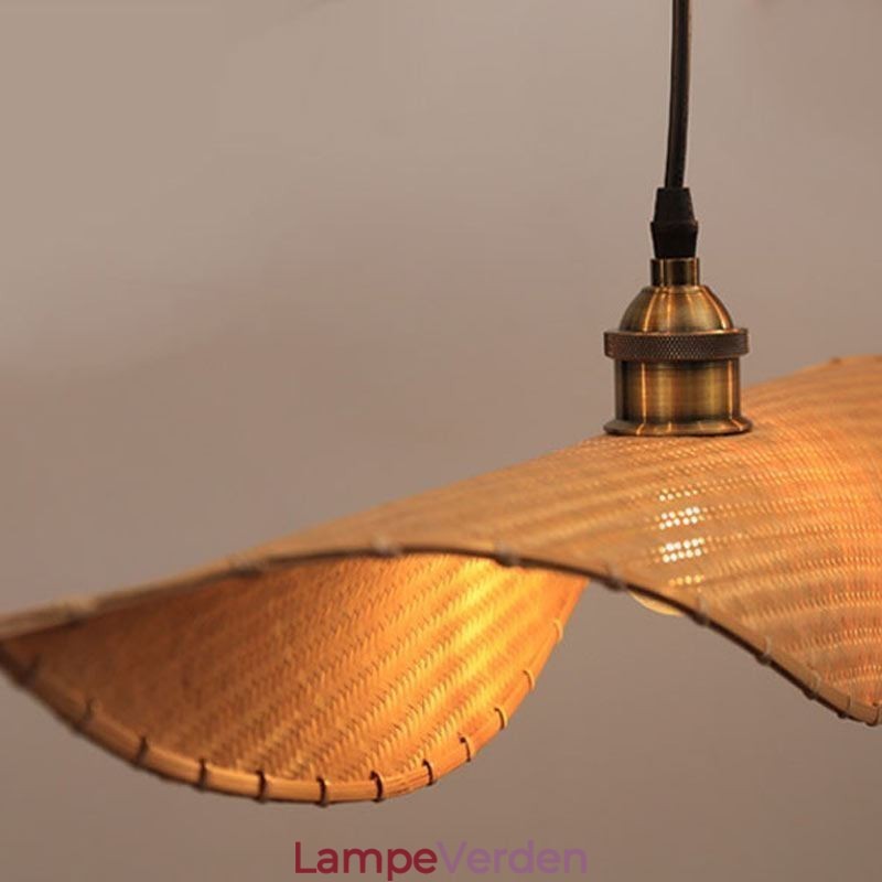 Creative Leaf Pendel Light Moderne Bambus Pendel Light Tearoom Lighting