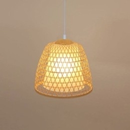 Visual Comfort Dome Bamboo Pendel Light