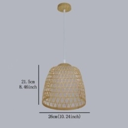 Visual Comfort Dome Bamboo Pendel Light