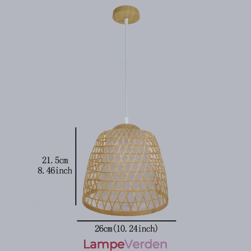 Visual Comfort Dome Bamboo Pendel Light