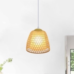 Visual Comfort Dome Bamboo Pendel Light