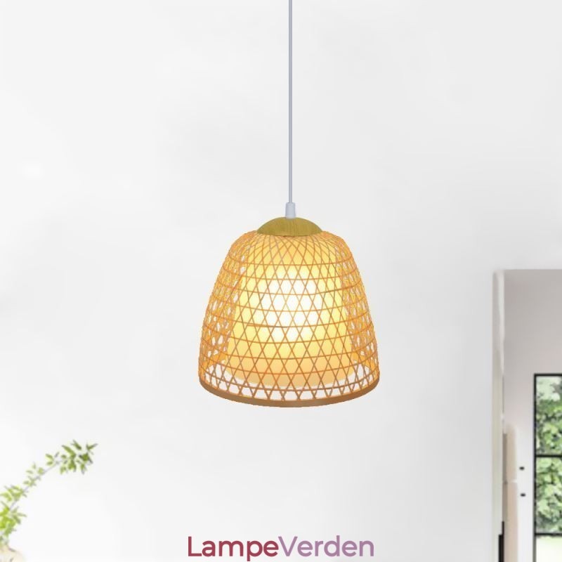 Visual Comfort Dome Bamboo Pendel Light