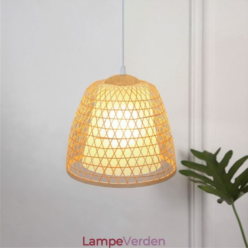 Visual Comfort Dome Bamboo Pendel Light
