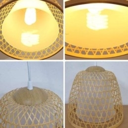 Visual Comfort Dome Bamboo Pendel Light