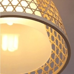 Visual Comfort Dome Bamboo Pendel Light