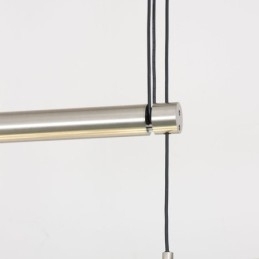 Moderne 4 lys pendel med stofskærm Justerbar højde