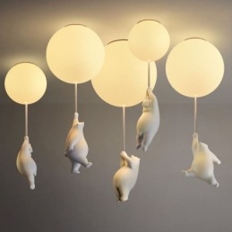 Nordic Ballon Loftslampe Akryl Pendel Børn Børn