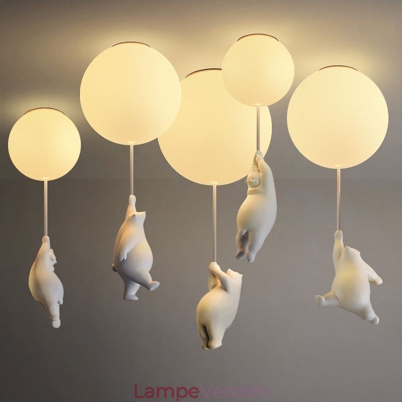 Nordic Ballon Loftslampe Akryl Pendel Børn Børn
