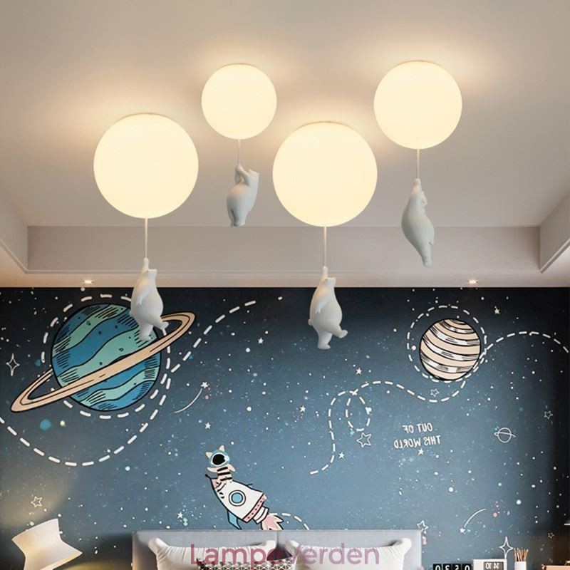Nordic Ballon Loftslampe Akryl Pendel Børn Børn