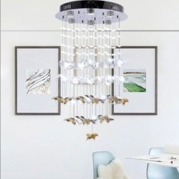 Nordic Pendel Light Creative Butterfly Glas Pendel