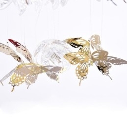 Nordic Pendel Light Creative Butterfly Glas Pendel