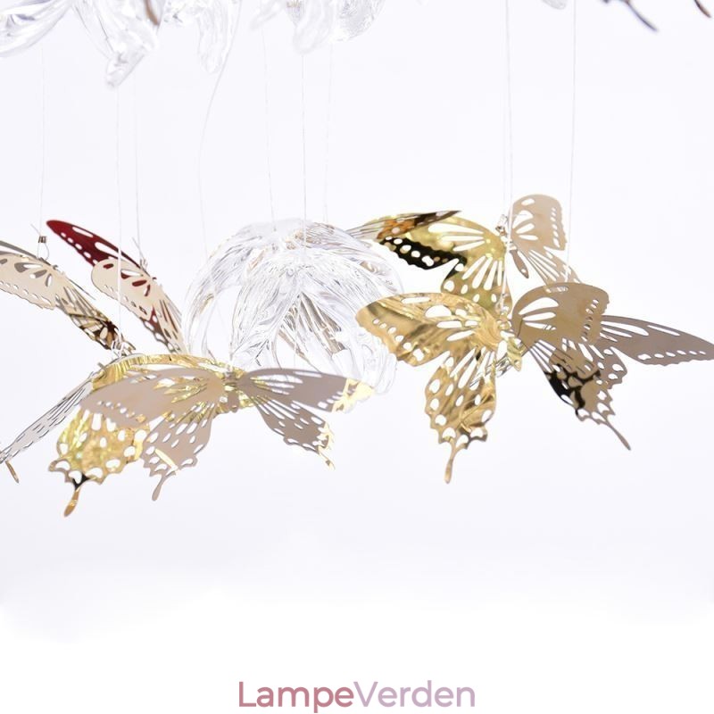 Nordic Pendel Light Creative Butterfly Glas Pendel